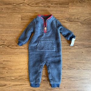 NWT boys Carters fuzzy one piece outfit 9 months blue